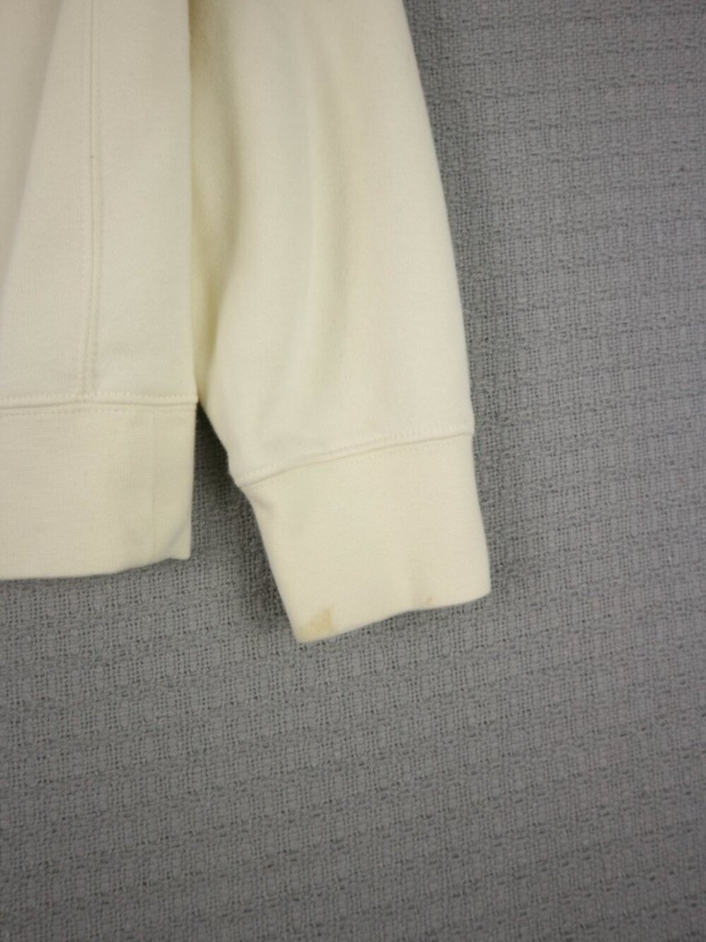 Nike Cream Yellow Cotton Pullover Hoodie Sweater Medium Womens as is - Picture 11 of 12